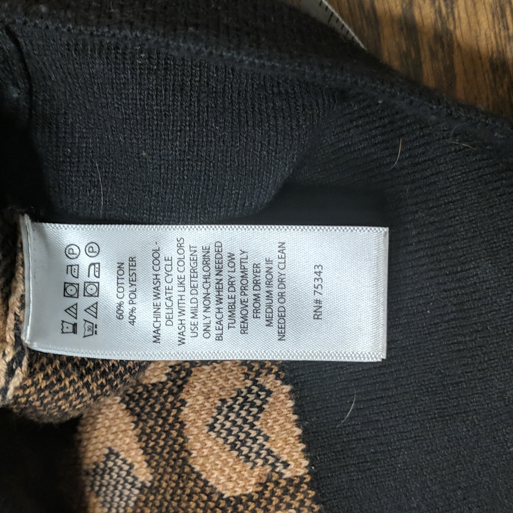 Rachel Zoe Leopard Print Full Zip Sweater XS - Picture 7 of 7
